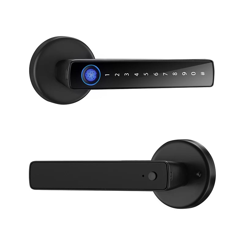 Smart Security Door Handle with Fingerprint