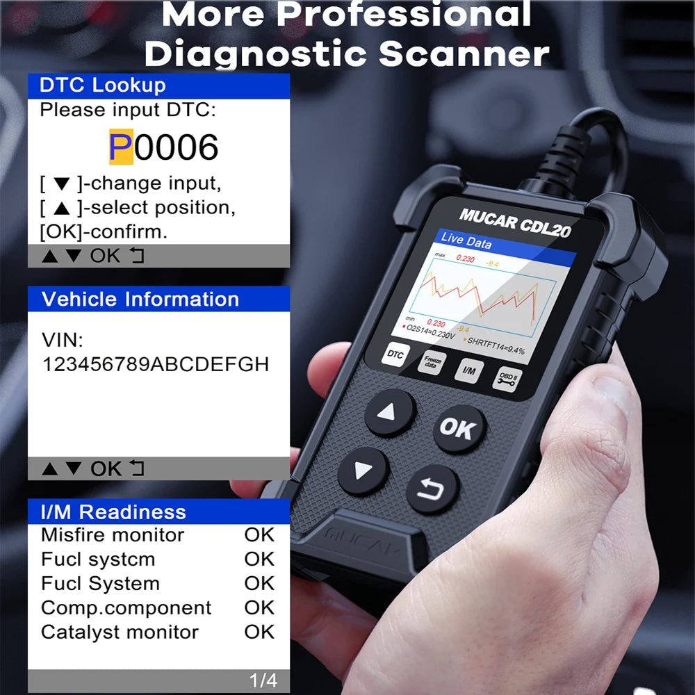 OBD2 Scanner with Full Automotive Code Reader