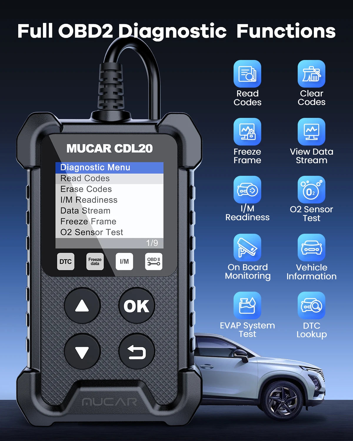 OBD2 Scanner with Full Automotive Code Reader